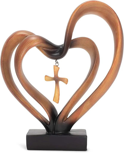LAST DAY 49% OFF💞Handmade Easter Jesus Entwined Hearts Cross
