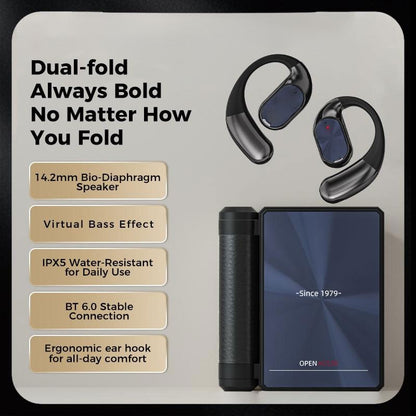 🔥Monster Ear Buds - Headphones Bluetooth with Dual-Fold Design