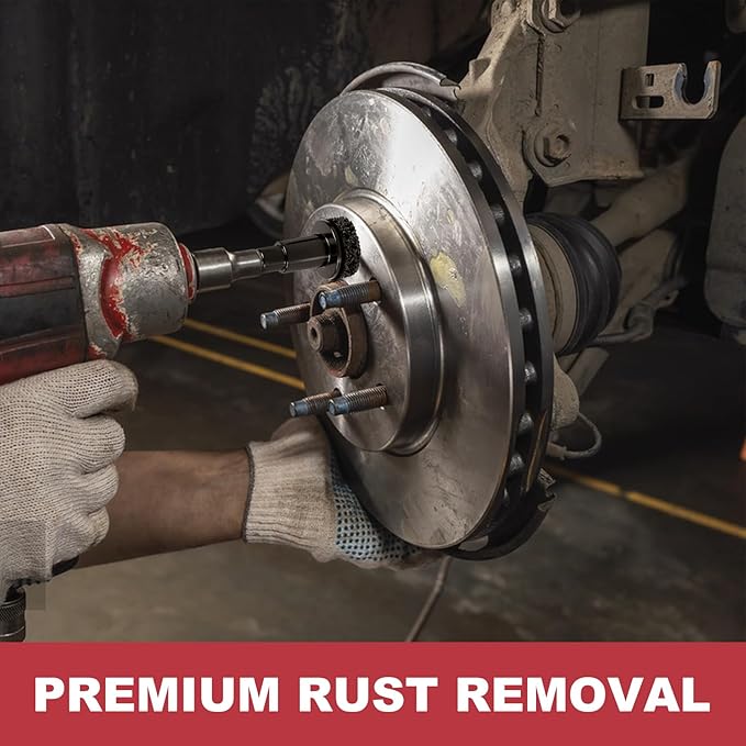 🔥Last Day 49% OFF - Pro-Grade Wheel Hub & Stud Resurfacing Kit | Rust Removal Attachment