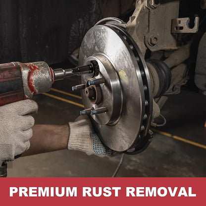 🔥Last Day 49% OFF - Pro-Grade Wheel Hub & Stud Resurfacing Kit | Rust Removal Attachment