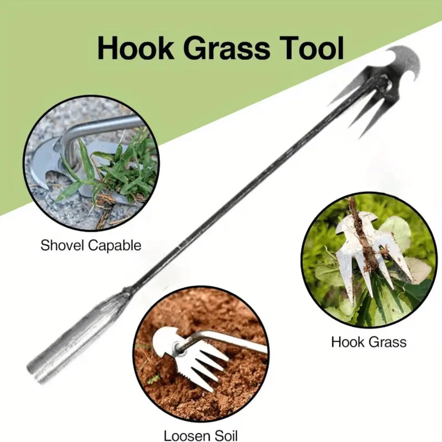 Pulling Weeds and Weeding Artifact,Rooting Hoeing,Loosening Soil, Gardening Tools, New Durable Garden Weed Upgraded Weed Puller Tool