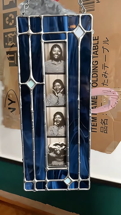 🔥LAST DAY 49% OFF - ✨Handmade Stained Glass Photobooth Frame