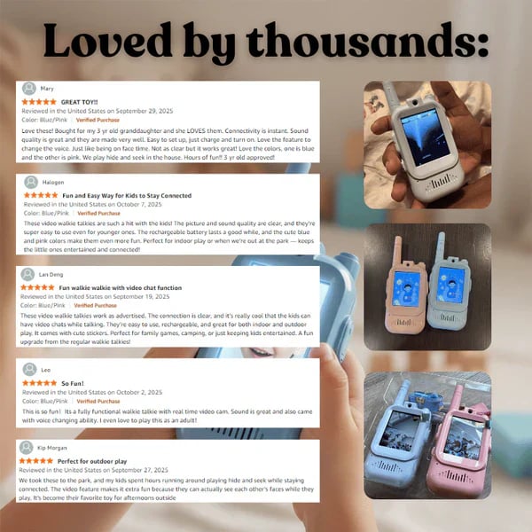 🧒📞Video Walkie Talkies for Kids