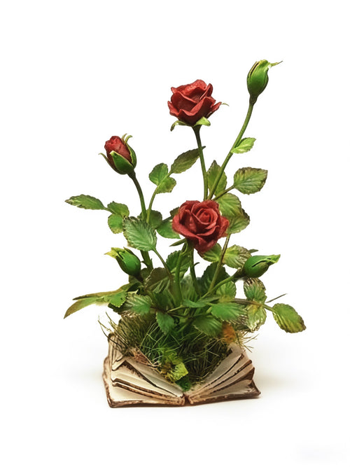 🔥Last Day 50% OFF - 🌹Miniature Rose Growing from Book