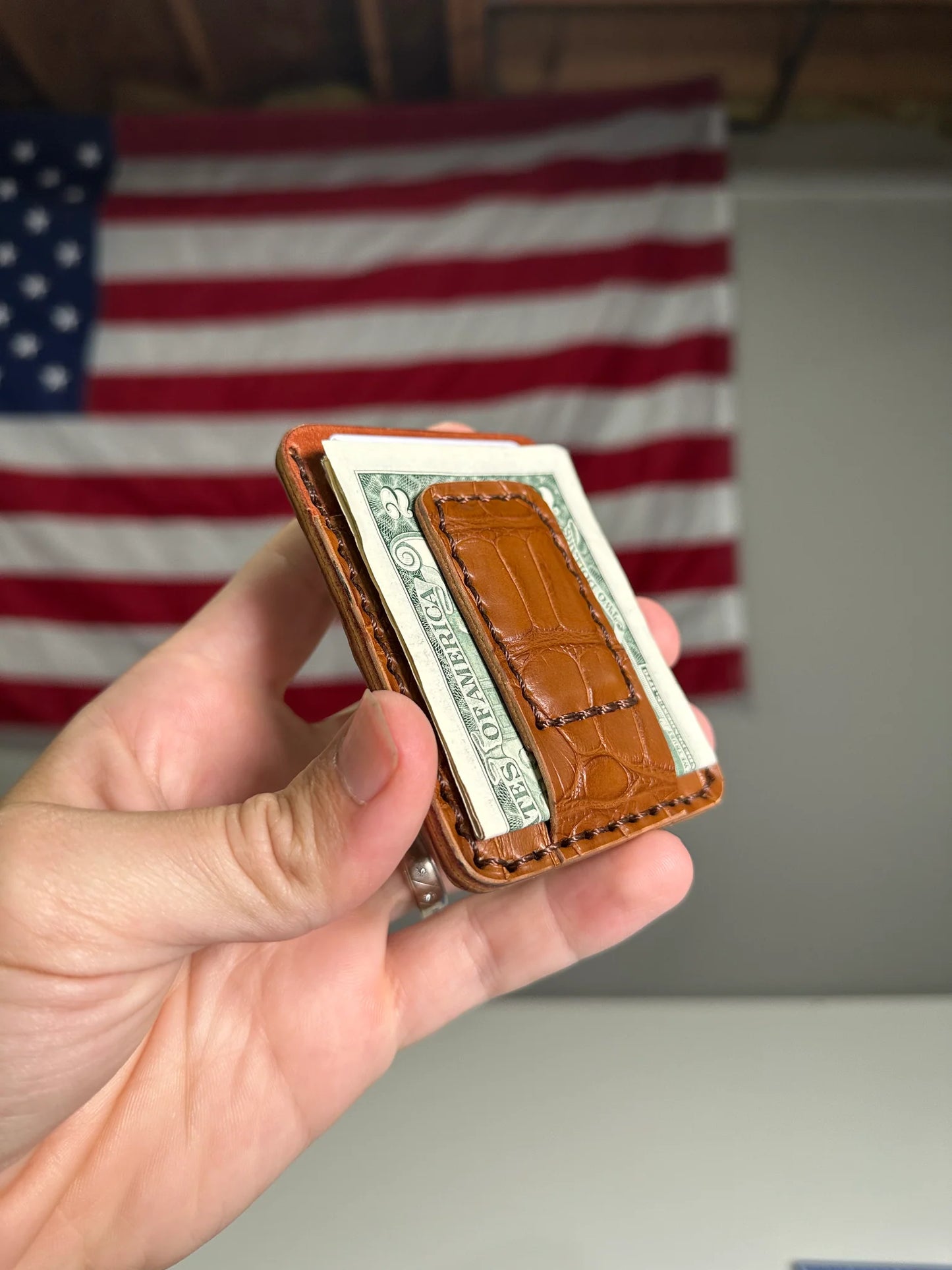 Handmade Genuine Mississippiensis Alligator Wallet