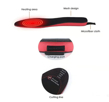 🔥HOT SALE 49% OFF✨Heated Insoles for Women Men with Remote Control 3 Heat Settings