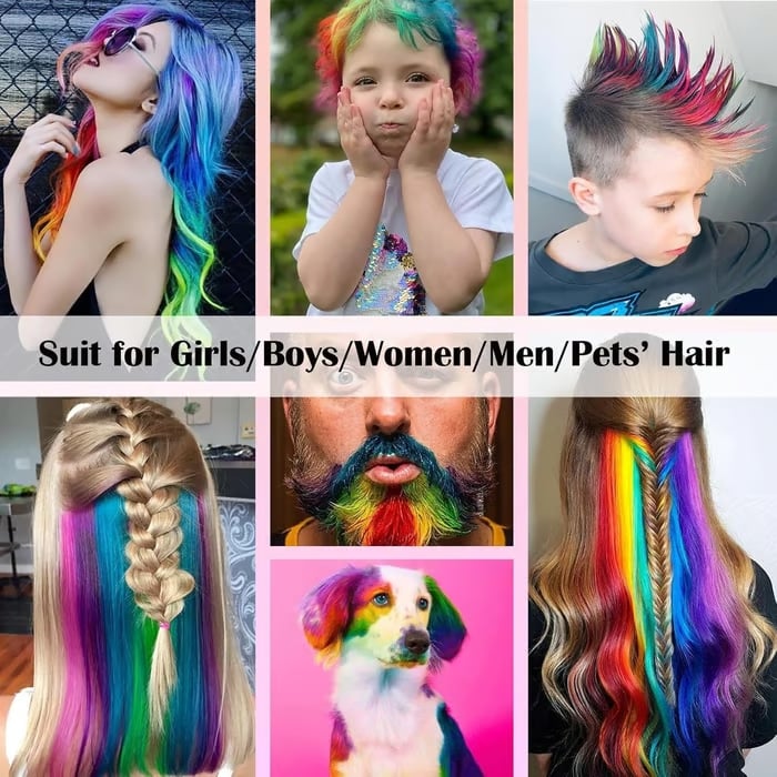 ✨Festive Fun Hair Chalk Combs🌈