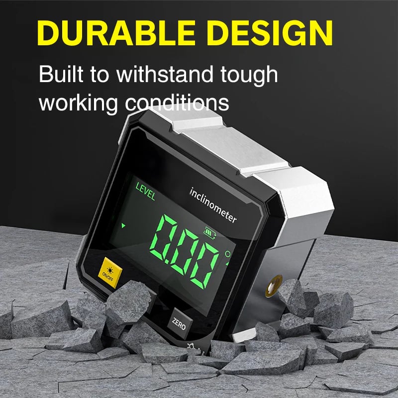 🔥Last Day 49% OFF -4-Side Magnetic Digital Angle Gauge with Laser