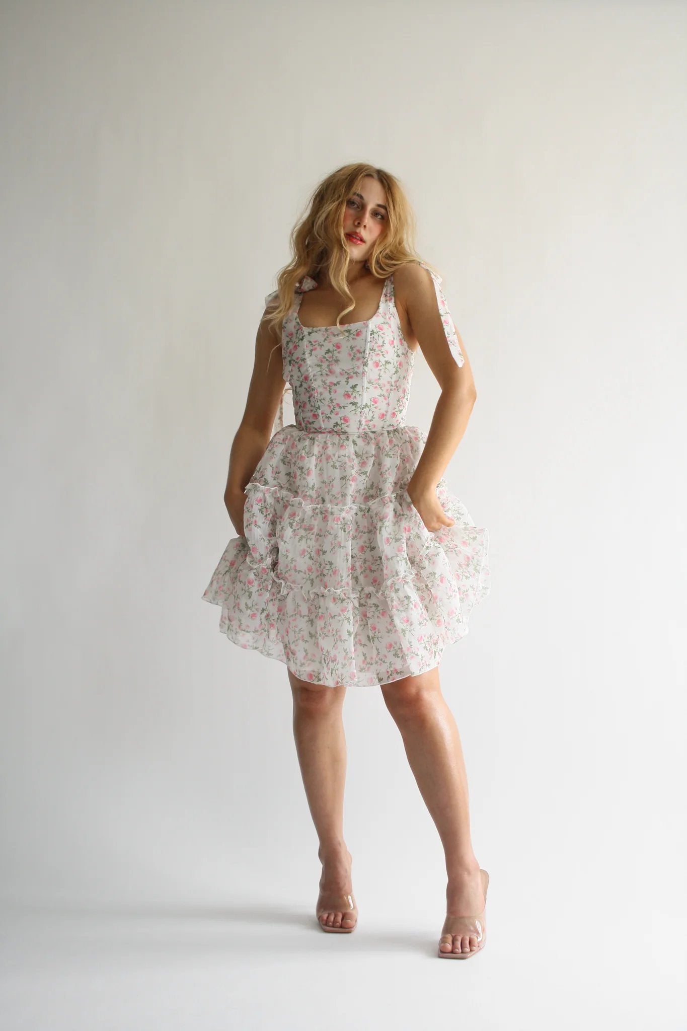 🔥Black Friday Limited Time Promotion 50% OFF - 💃✨ Vintage Romantic Tiered Organza Midi Dress & Free shipping✈️