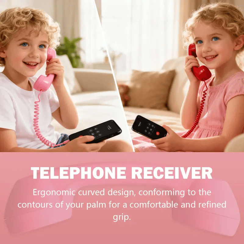📞Vintage Select Bluetooth Phone Handset - Wireless/Wired and USB Phone Receiver for Comfortable Calls, Bluetooth/Type-c Port📞