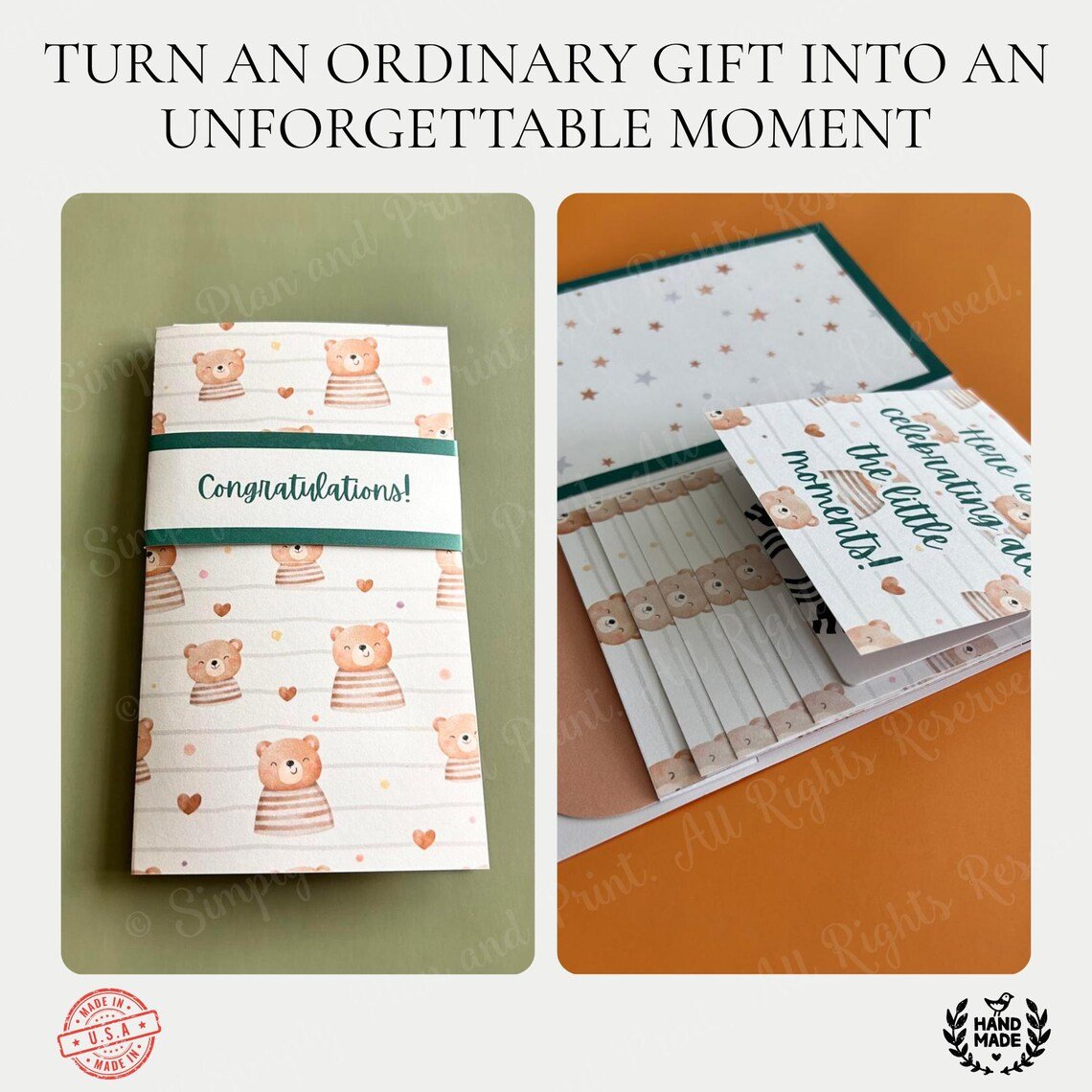🎁LAST DAY 50% OFF - 🎂✨ Handmade Waterfall Birthday Gift Card Booklet