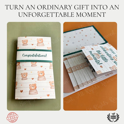 🎁LAST DAY 50% OFF - 🎂✨ Handmade Waterfall Birthday Gift Card Booklet