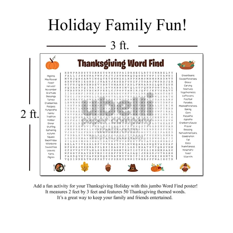 🔥Christmas Early Sale 49% OFF🎁Christmas Word Search Poster(🎉Giant 35"x24" Wall Game)