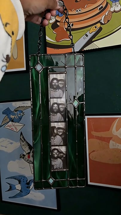 🔥LAST DAY 49% OFF - ✨Handmade Stained Glass Photobooth Frame