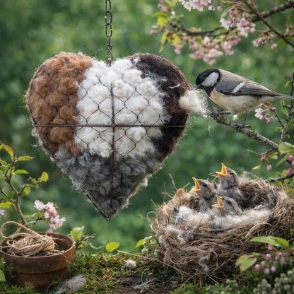 🔥LAST DAY 49% OFF - 🕊️ Handmade Alpaca Fiber Bird Nesting Heart