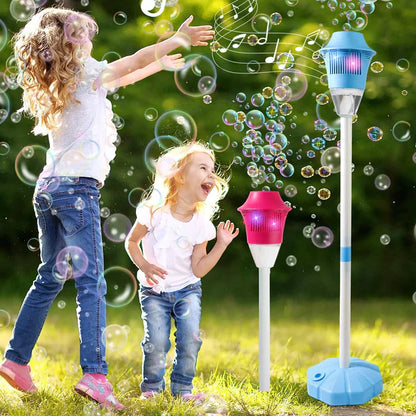 🫧 Standing Bubble Machine with Lights | Battery Operated | Fun for Family & Neighbors 🎉