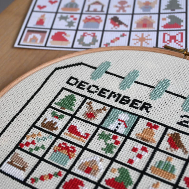 🔥LAST DAY SALE 50% OFF - 🧵Cross Stitch Advent Calendar 2025🎄