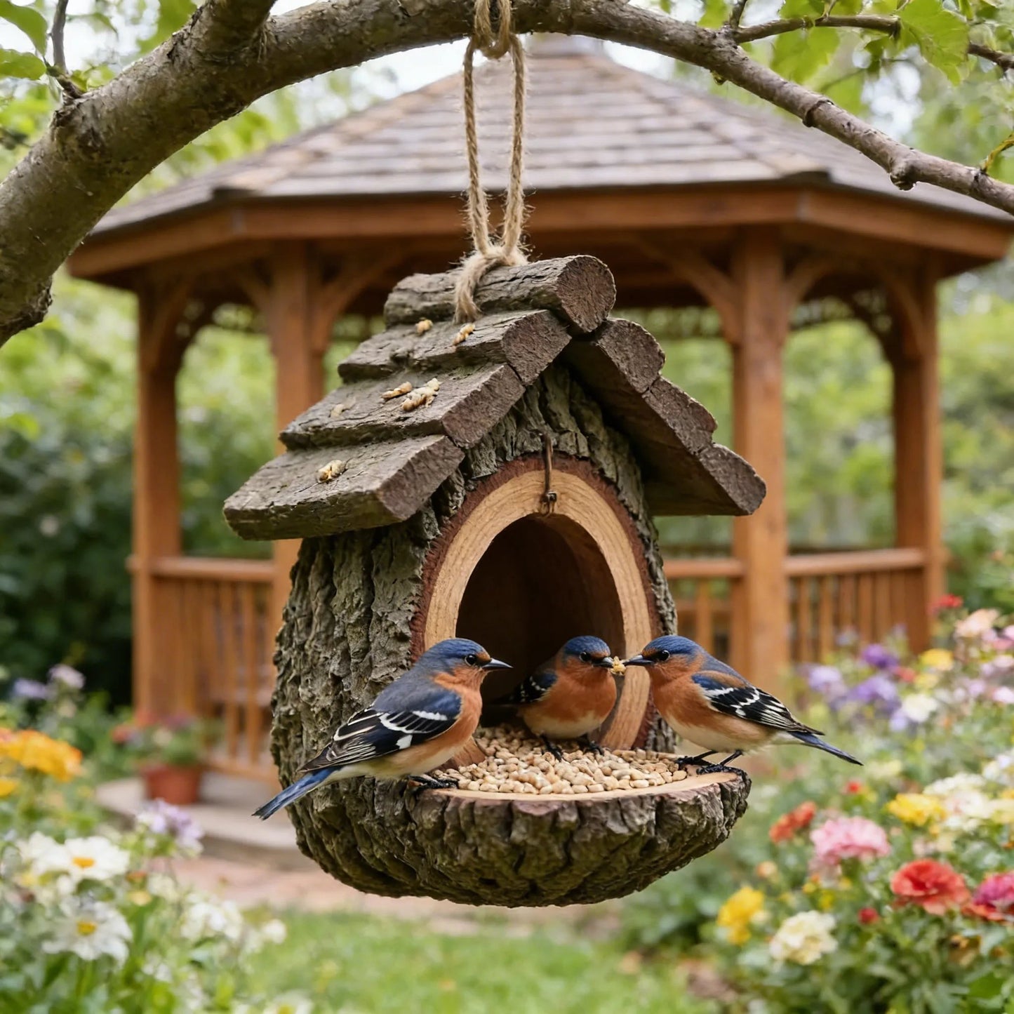 🔥Last Day 49% OFF -Vintage Treehouse Shape Bird Feeder