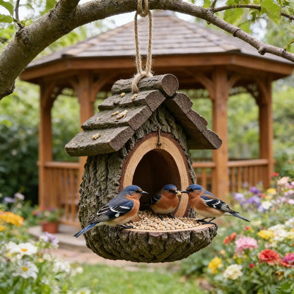 🔥Last Day 49% OFF -Vintage Treehouse Shape Bird Feeder