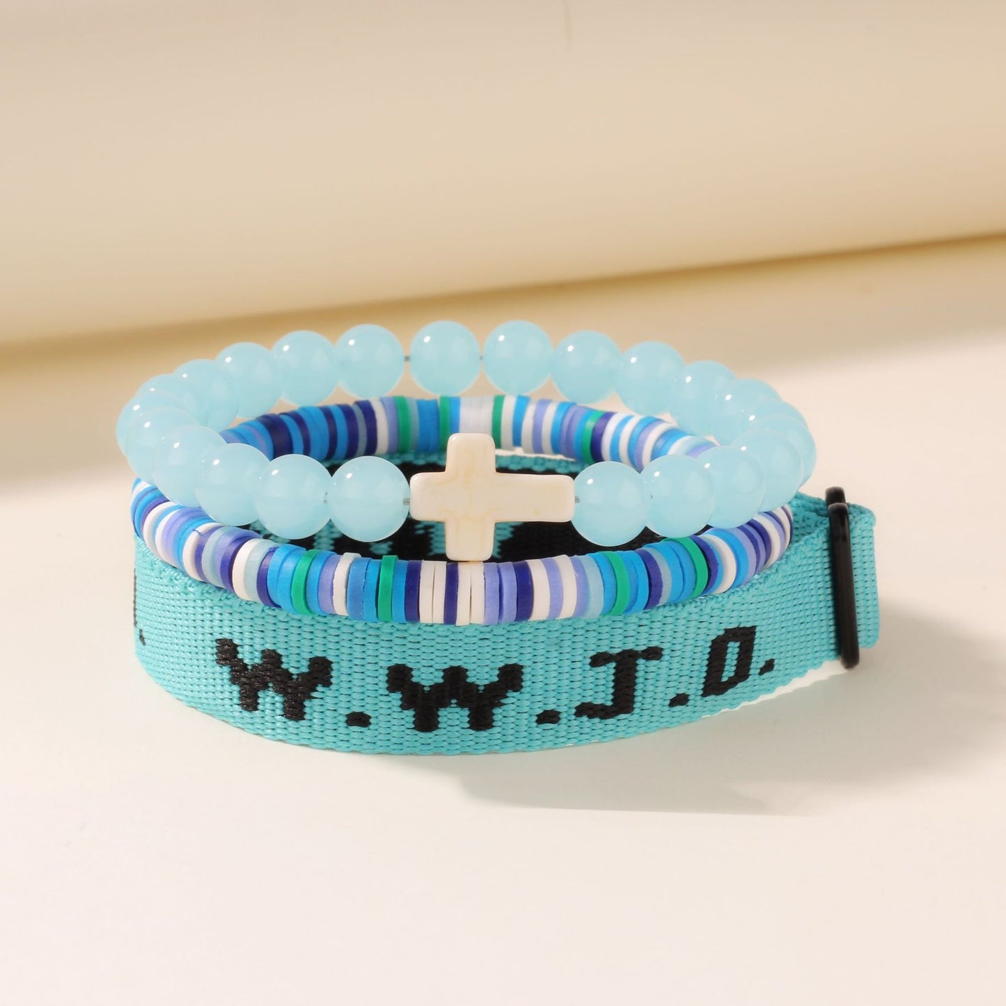 🔥LAST DAY 50% OFF-✝️ W.W.J.D. "What Would Jesus Do" Faith Bracelet Set