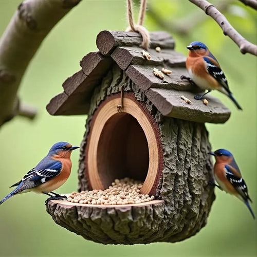 🔥Last Day 49% OFF -Vintage Treehouse Shape Bird Feeder