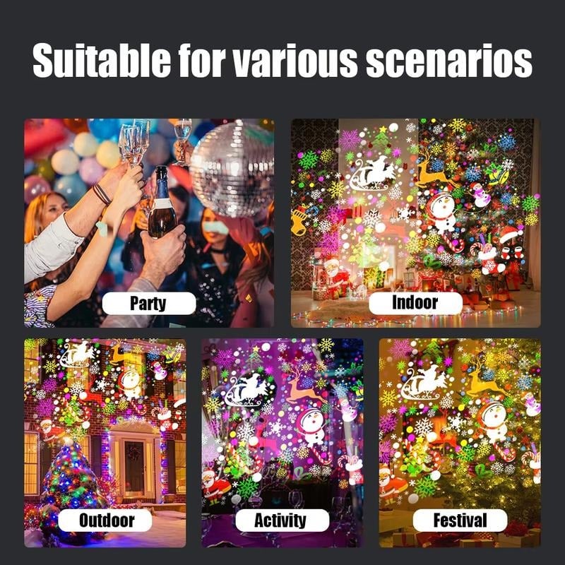 (🎄Early Christmas Sale 49%)🔌LED Christmas Projection Lamp