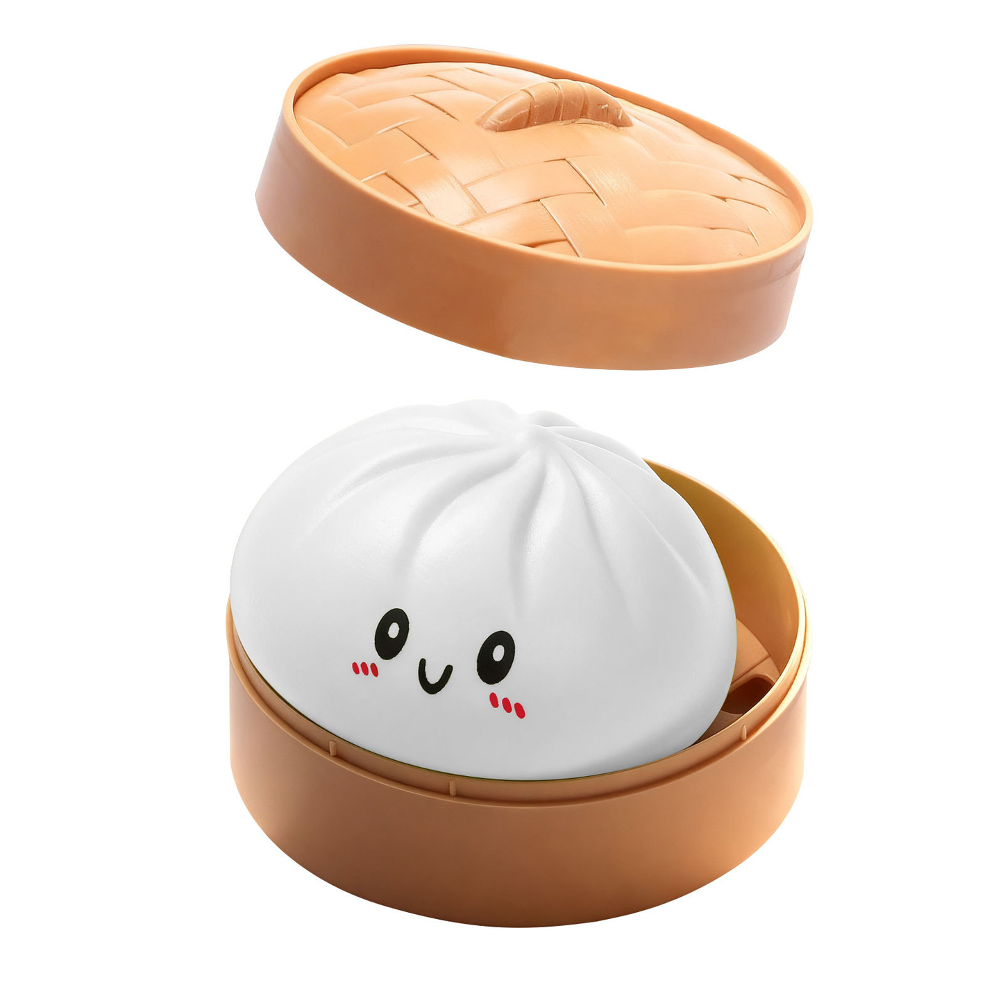 Giant Glitter Dumpling, Giant Dumpling Squishy, Mega Rainbow Dumplings, Cute Anxiety Relief Fidget Toy, with Steamer Box,Soft Squeeze Decompression Dough for Adults