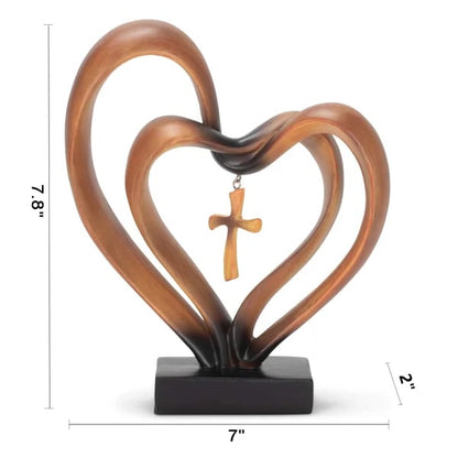 LAST DAY 49% OFF💞Handmade Easter Jesus Entwined Hearts Cross