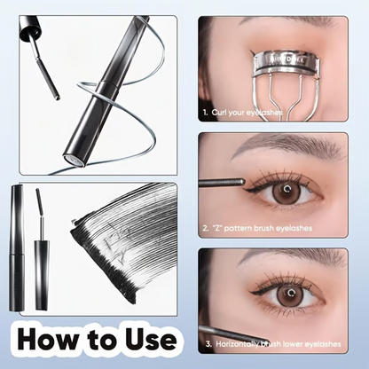 🔥Buy 2 Get 1 Free🔥3D Curling Eyelash Iron Mascara -Waterproof, Contains Fibers for Lengthening, Ultra Fine Tip to Apply without Clump, Smudge-Proof