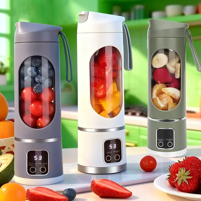 Ultimate Portable Blender! USB Rechargeable & Compact for Smoothies On-The-Go - Perfect Travel, Back To School & Gym! Leak Proof Design, Makes Shakes & Baby Food in Seconds cup juicer rechargeable mini blender vegetable