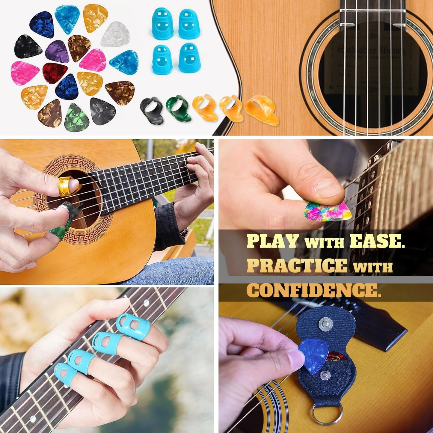 🎸uitar Advent Calendar 2025 Adult Teens, 24 Days Christmas Countdown Calendar with Gutiar Picks Capo, Tuner, Strings & Accessories Christmas Gifts for Guitar Player Family Friends🎶