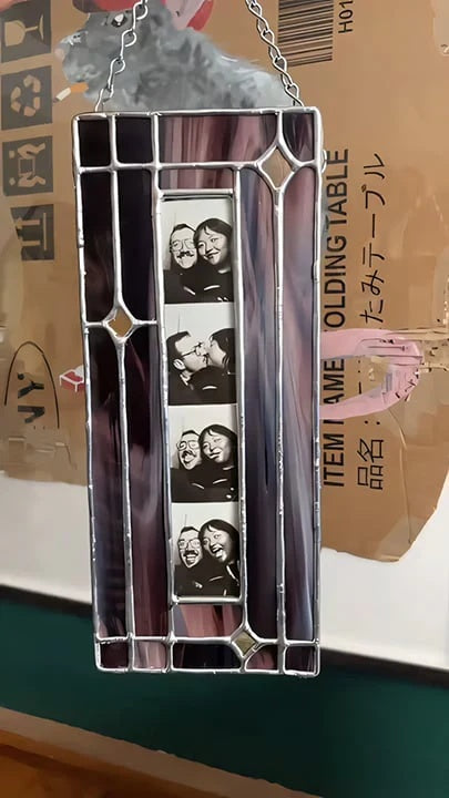 🔥LAST DAY 49% OFF - ✨Handmade Stained Glass Photobooth Frame
