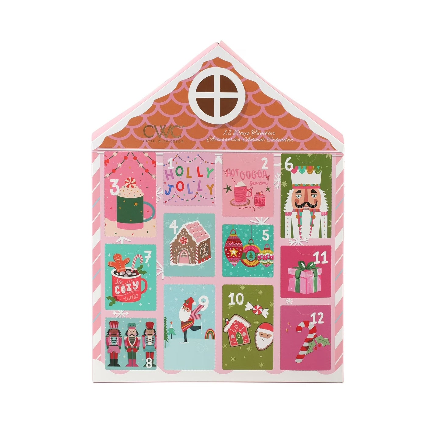 🎅Christmas Advent Calendar – 12-Piece Holiday Water Cup Accessories Set