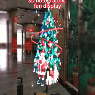 🎄3D Hologram LED Fan Projector -🔥Free shipping
