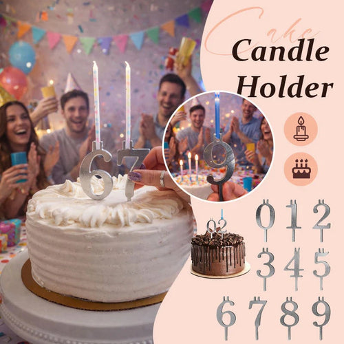 🔥Last Day 49% OFF - 🎂Reusable Birthday Number Candle Holders🎉