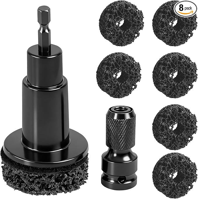 🔥Last Day 49% OFF - Pro-Grade Wheel Hub & Stud Resurfacing Kit | Rust Removal Attachment