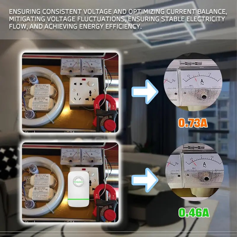 Energy Saver Plug-In Power Box with US Plug 2026 Updated Design, Compatible with 90–250V Input Range