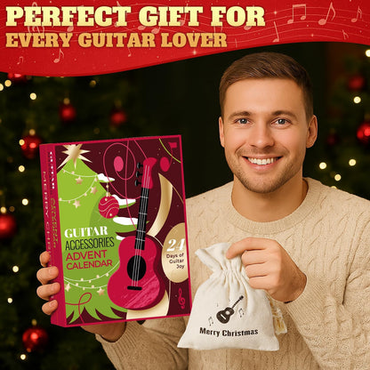 🎸uitar Advent Calendar 2025 Adult Teens, 24 Days Christmas Countdown Calendar with Gutiar Picks Capo, Tuner, Strings & Accessories Christmas Gifts for Guitar Player Family Friends🎶