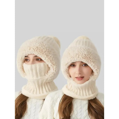 🔥LAST DAY 50% OFF - Women's Solid Pom Pom Beanie Hat
