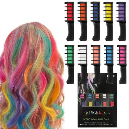 ✨Festive Fun Hair Chalk Combs🌈
