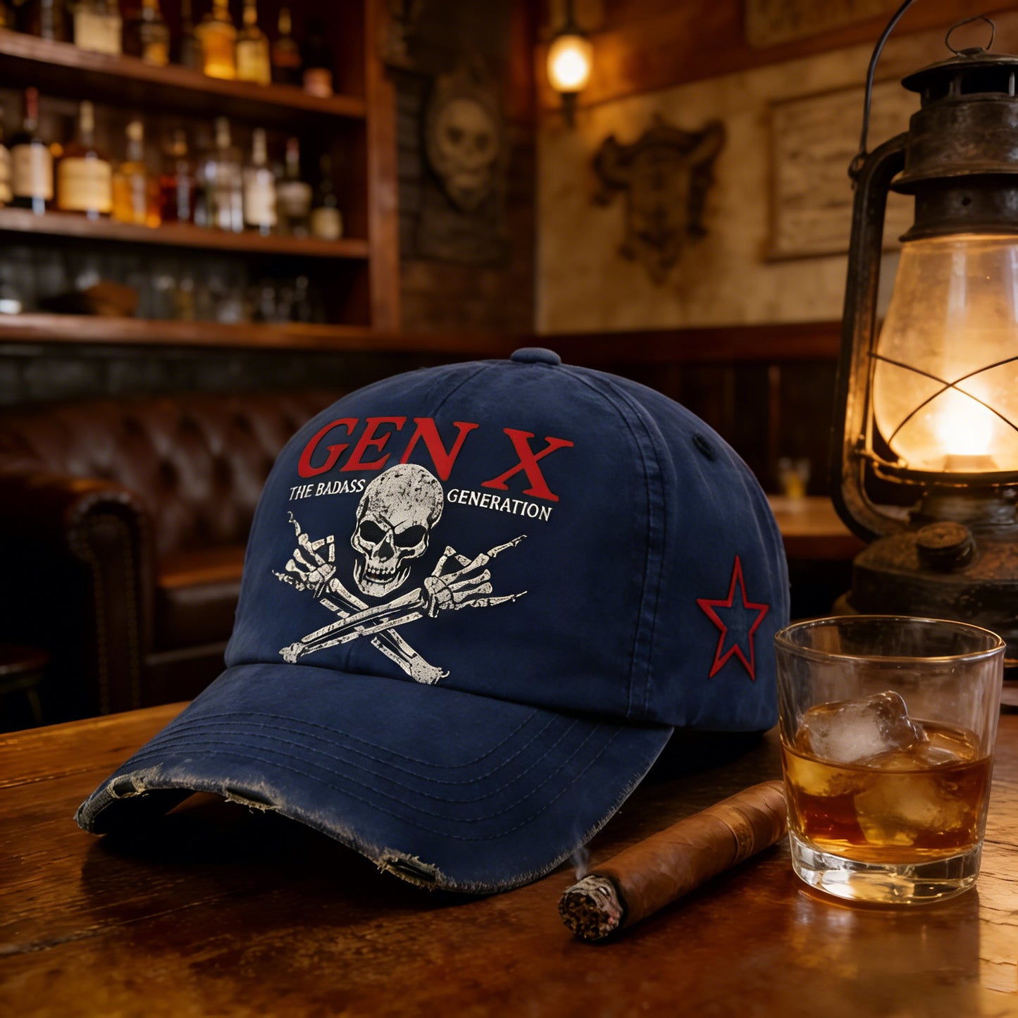 🔥Last Day: Buy 3 Get 1 Free - 💀Gen X Rebel Skull Cap🏴‍☠️