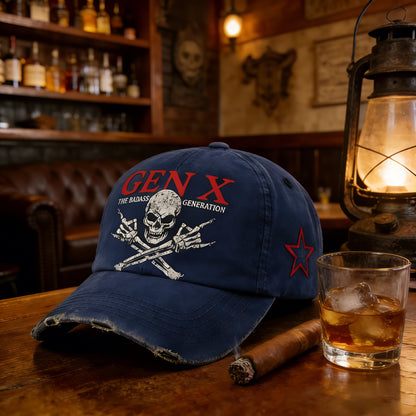 🔥Last Day: Buy 3 Get 1 Free - 💀Gen X Rebel Skull Cap🏴‍☠️