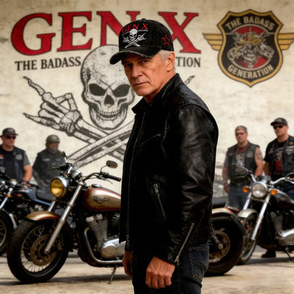 🔥Last Day: Buy 3 Get 1 Free - 💀Gen X Rebel Skull Cap🏴‍☠️