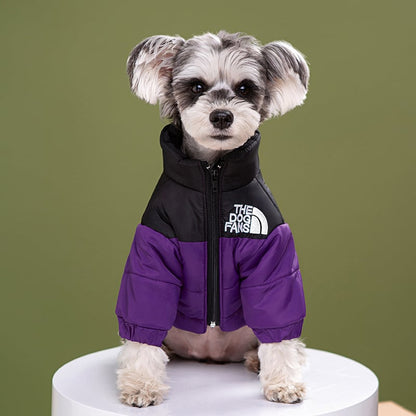 🔥Color-Block Puffer Jacket for Pets - Windproof, Waterproof, Warm & Comfortable