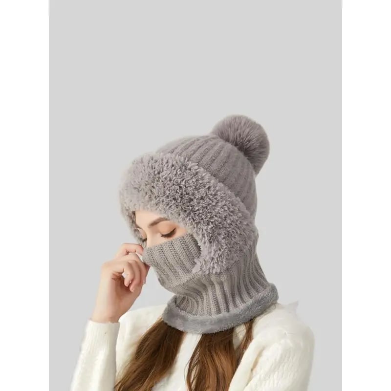 🔥LAST DAY 50% OFF - Women's Solid Pom Pom Beanie Hat