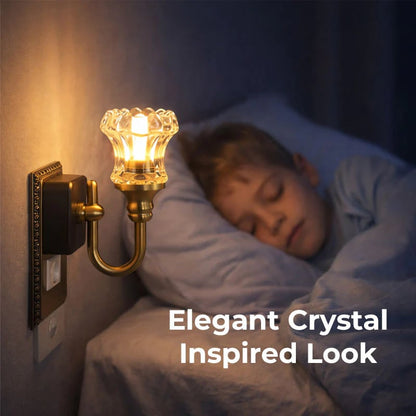 🔥Last Day 49% OFF - 💡Elegant Plug-In Crystal Night Light
