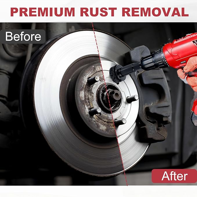 🔥Last Day 49% OFF - Pro-Grade Wheel Hub & Stud Resurfacing Kit | Rust Removal Attachment