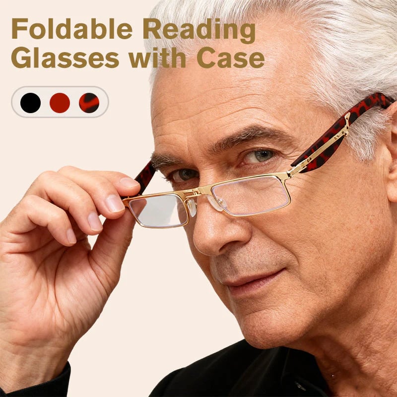 🔥LAST DAY 49% OFF -👓Foldable Anti-Blue Light Reading Glasses with Case