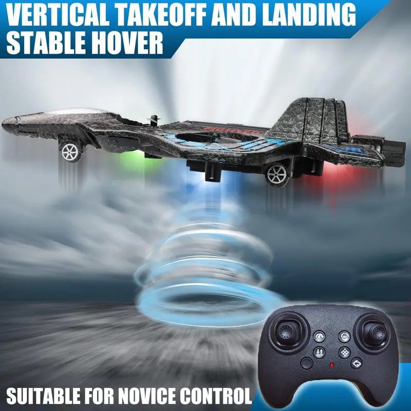 🎉Last day clearance✈️RC Stunt Fighter Jet Toy for Kids with 360° Flips & LED Lights