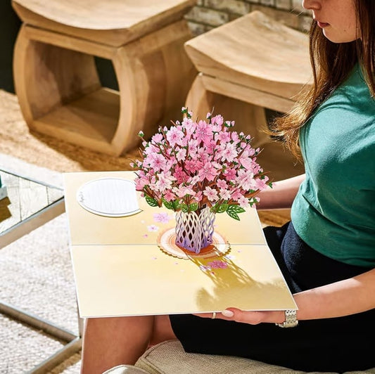 Everlasting 3D Flower Pop-Up Card – Valentine’s Day Keepsake Gift